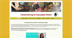 Desktop Screenshot of bewusst-reiten.de